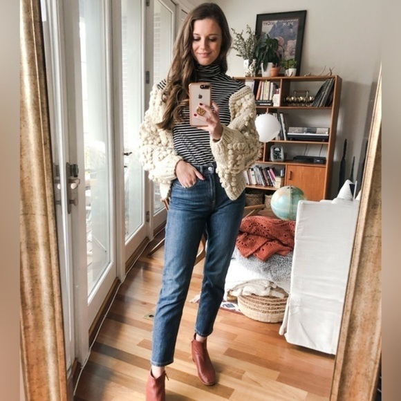 Everlane High Waisted Straight Leg Medium Stonewash Denim Jeans Size 27 Regular - Picture 1 of 16